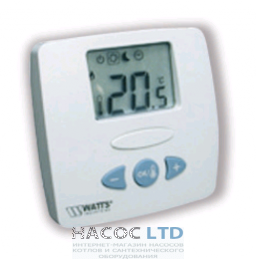 Цифровой комнатный термостат с радиоуправлением Watts WFHT-RF LCD