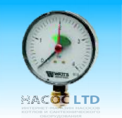 Манометр с запорным клапаном 1/2 радиальный Watts MHR 80/4- REM 15