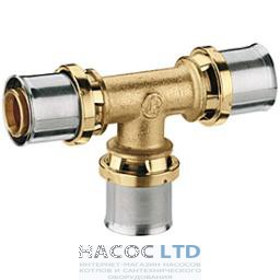 Т-образный фитинг-переходник для труб GIACOTHERM, GIACOFLEX, никелированный GIACOMINI 16Х2
