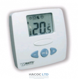 Цифровой комнатный термостат с радиоуправлением Watts WFHT-RF LCD