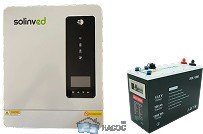 Готовый комплект резервного питания Solinved: Инвертор 4.2 кВт + Литий 100Ah